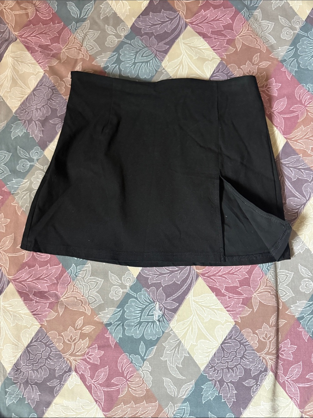 Classic Black Women's Skirt With Slit